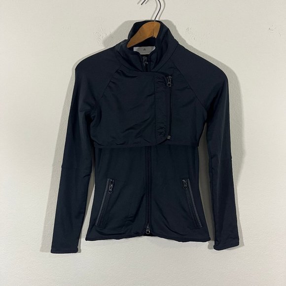 Adidas by Stella McCartnet ASMC Black Training Jacket Size XS Style O56354 - Picture 1 of 12